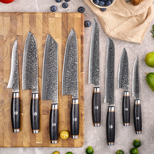 Coltello da Cucina Lungo in Acciaio Damasco Ambrato a 67 Strati, con Anima in Acciaio in Polvere SG2, Coltello da Chef Giapponese Affilato per Affettare Carne e Verdure - Product Image 6