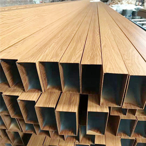 Profilé <span class=keywords><strong>carré</strong></span> en aluminium grain de bois série 6000 30x30, cadre de meuble en aluminium, <span class=keywords><strong>tube</strong></span> d'aluminium procédé de cintrage - Product Image 2
