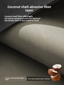 <span class=keywords><strong>Tapis</strong></span> de <span class=keywords><strong>yoga</strong></span> double extra large pour deux personnes, 183 cm, en fibre de coco et caoutchouc PU, épaisseur 5 mm, qualité studio, inodore, imperméable - Product Image 2