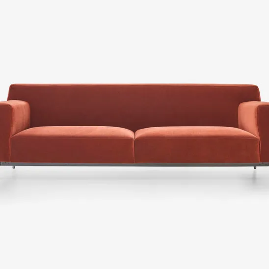 Đẹp Màu Đỏ sofa thép không gỉ Chân sofa phòng khách