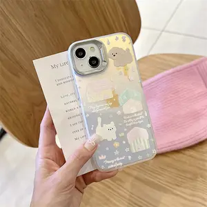 Japanese and Korean Cute Cartoon Dog 15pro/14Promax Phone Case Suitable for iPhone 12Pro Hard Case 13pro phone case