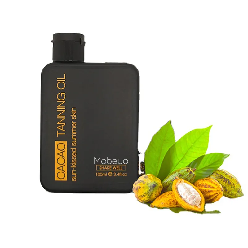 2021ขายร้อนOEM/ODMฉลากส่วนตัวSkin Care Suntanโลชั่นDeep Dark Taunting Cocoa Counting Oil