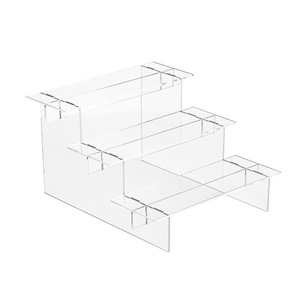 OEM trong suốt <span class=keywords><strong>Frosted</strong></span> <span class=keywords><strong>Acrylic</strong></span> hiển thị Riser đứng cho mỹ phẩm nước hoa cupcake bán lẻ sử dụng - Product Image 6