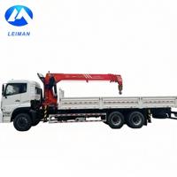 Grue montée sur camion 10 tonnes SPS25000 Moteur Cummins Haute efficacité SANYPALFINGER avec camion de transport