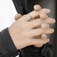 Chinois Ethnique Rétro De Bon Augure Anneaux De Mode Simple Personnalisé Fait Bijoux Vieille Vague Nuage Anneau Ouvert pour Hommes Femmes