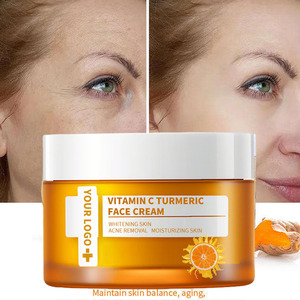 유기농 비건 심황 허브 페이스 크림 비타민 B5 안티 여드름 모공 수축 미백 크림 - Product Image 6