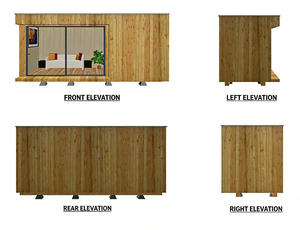 Casa Contenedor Prefabricada <span class=keywords><strong>de</strong></span> Lujo, Casa Móvil Moderna, Estudio Modular para <span class=keywords><strong>Jardín</strong></span>, Mini Casa Portátil para Airbnb/Villa/Oficina/Cafetería - Product Image 3