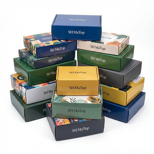 Boîte <span class=keywords><strong>d</strong></span>'expédition en carton ondulé coloré personnalisée, couleur Pantone, carton <span class=keywords><strong>d</strong></span>'expédition sur mesure - Product Image 1
