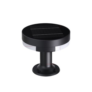 Lampe solaire extérieure à colonne LED en aluminium IP65 résistante à l'eau, montage mural pour jardin, blanc chaud 2700K - Product Image 4