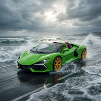 Voiture à réaction haute performance, Jetcar à essence, commande manuelle avant-arrière, capacité de carburant de 130 L, supercar aquatique pour parc aquatique