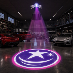 Luces Publicitarias con Logotipo Láser Integrado, Proyector LED Gobo IP67 Ra90 3000-5700K Temperatura de Color, Instalación Oculta para Techo - Product Image 4
