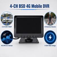 Sistem Kamera AI Intelligent AHD Anti Maling Minyak BSD Blind Spot 4 Layar Terpisah Monitor Truk Peringatan Suara DVR Mundur 1 Tahun