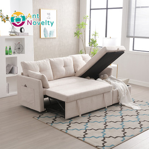 Divano Componibile Modulare a Forma Quadrata Convertibile con Chaise Longue Reversibile <span class=keywords><strong>e</strong></span> Sedute con Vano Contenitore per Appartamenti <span class=keywords><strong>e</strong></span> Palestre - Product Image 3