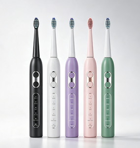 T8 Sonic Electric <strong>Toothbrush</strong> IPX7 Waterproof 5 Modes Rechargeable USB Charge Travel Case OEM Custom Logo Adult - Product Image 1