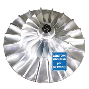 HKAA fabbrica Custom alta precisione 5 assi lavorazione del motore parte Inconel 718 titanio alluminio Turbo turbina ruota pompa girante pompa - Product Image 1