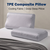 Oreiller en nid d'abeille TPE personnalisable et détachable, hauteur réglable, housse intérieure séparée pour couche TPE, oreiller rafraîchissant pour le sommeil