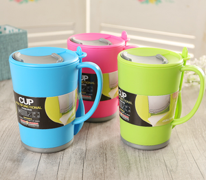 450ML Small Promotion Gift Mug Cup with Lid and Spoon Can Customize logo