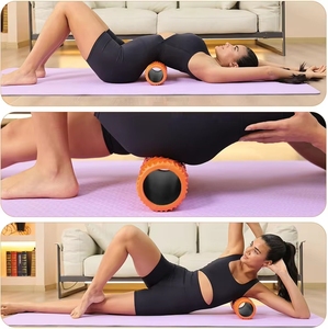 Rouleau de massage en mousse haute densité pour le dos, pour la relaxation des tissus profonds, le massage musculaire, le fitness, le yoga et le Pilates, ciblant les points myofasciaux - Product Image 5