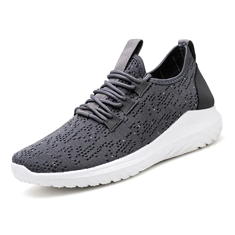 1828 New flying woven sneakers men's casual Non-slip running shoes Cushioning Outdoor Men's Shoes Size