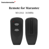 Pour Marantec M3-2312 315MHz porte de Garage télécommande commande ouvre face à face Clone