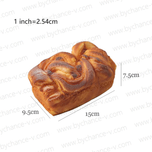 ขนมปังบริออชโฟมเหมือนจริง อุปกรณ์ประกอบฉากอาหารปลอมสำหรับถ่ายภาพสินค้า ตกแต่งร้านกาแฟ สตูดิโอ - Product Image 5