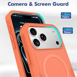 Étui de téléphone rigide en TPU+PC avec design d'armure de charge sans fil antichoc pour <span class=keywords><strong>12</strong></span>/13/14/15/16/17 <span class=keywords><strong>Pro</strong></span> <span class=keywords><strong>Max</strong></span> avec magnétique - Product Image 5