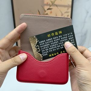 Name Luxury Pu Leather Credit Id <b>Holder</b> <b>for</b> Men Women Business <b>Card</b> Case <b>Wallet</b> - Product Image 5