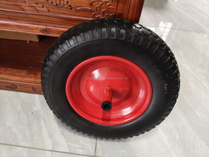 <span class=keywords><strong>Roue</strong></span> de brouette pneumatique <span class=keywords><strong>gonflable</strong></span> en caoutchouc de 14 pouces 3.50-8 de Qingdao avec jante métallique et axe de 12x210mm <span class=keywords><strong>pour</strong></span> <span class=keywords><strong>chariot</strong></span> à outils - Product Image 2