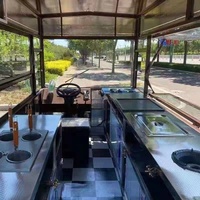 Nouveau Design Kiosque de Nourriture Voiture Mobile Camion à Café Fourgon de Nourriture Grande Boulangerie Bus Hot Dog Chariot à Crème Glacée Camion de Nourriture à Essence Vintage