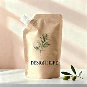 Bolsa de Papel Kraft con Boquilla, Impresa Personalizada OEM, Ecológica, Biodegradable, Reciclable, para Líquidos - Product Image 2
