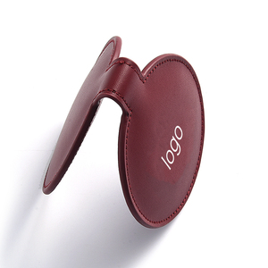 Bán buôn Red Round Pocket <span class=keywords><strong>double</strong></span> side biểu tượng tùy chỉnh PU da tinh tế không thể phá vỡ gương - Product Image 5