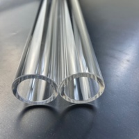 Quartz fondu en gros, résistant aux hautes températures, pour laboratoire, 99,99 % pur, tube double, diamètre de soudure 8 mm, 10 mm, 12 mm