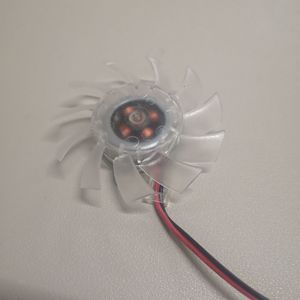 Ventilateur de carte graphique transparent de 6 cm, 60x60x25 mm, ventilateur de refroidissement 2 broches - Product Image 1