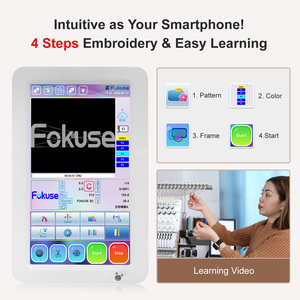 <span class=keywords><strong>Fokuse</strong></span> เครื่องปัก10เข็มแบบหัวเดียวกระเป๋าหมวกแบนปักด้วยคอมพิวเตอร์จักรเย็บผ้า - Product Image 3