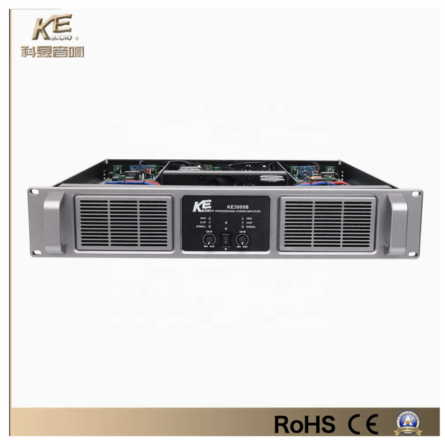 KEaudio KE3000B 3000W/2-channel CLASS TD High-performance 4-Ohm Metal Professional Portable Eco-Friendly Durable Power Amplifier