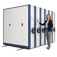 Système de rangement compactable mobile à haute densité, rayonnage mobile mécanique