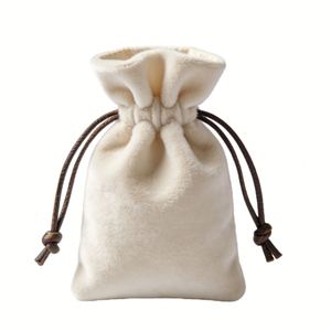 Ventes en gros de sacs en velours personnalisés avec logo brodé pour cadeaux de Noël - Product Image 5