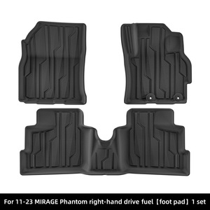 Tapis de sol et revêtements de cargaison en TPE 100% écologiques sur mesure pour Mitsubishi <span class=keywords><strong>Mirage</strong></span> (Colt) de 2011 à 2023-Tous temps, imperméables - Product Image 3