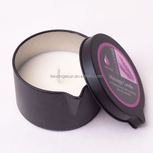 น้ำมันนวดตัวกลิ่นหอมหลากหลายชนิด เทียนนวดตัวหอม/เวล่า/เคอร์เซ/บูจีส์ ในโถพร้อมพวยกา - Product Image 5