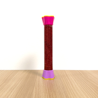 Jouet sensoriel en plastique, nouveauté créative, colonne longue, couleur flottante, fuite d'huile, poudre dorée, jouet pour adultes et enfants