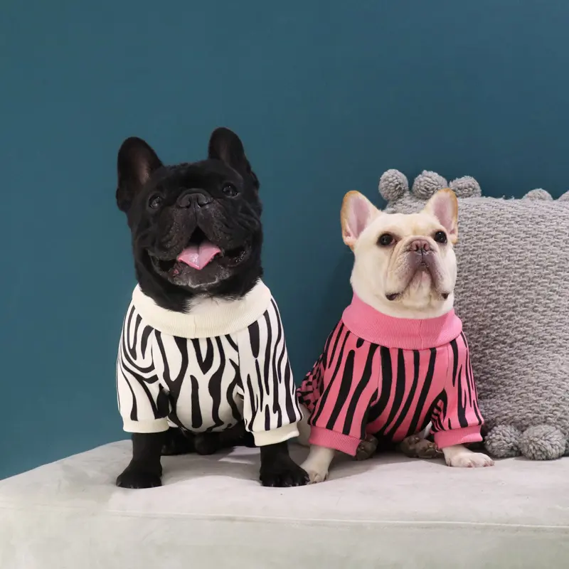 Joyfamily-ropa para mascotas de cuello alto, suéter elástico de felpa gruesa para perros pequeños, Otoño e Invierno