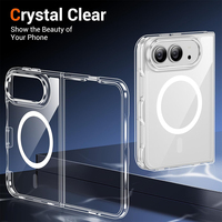 Étui de téléphone magnétique en acrylique haute transparence de 1,5 mm avec composants intégrés 2300 GS pour iPhone 18 Duo