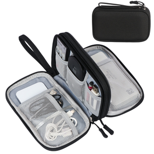 Travel <strong>Cable</strong> Organizer Pouch Electronic Accessories Carry Case Portable Waterproof Double Layers All-in-One Storage <strong>Bag</strong> - Product Image 1
