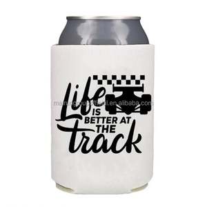 Refroidisseur de canette en néoprène personnalisé promotionnel Sublimation imprimé mousse boisson bière manchon de bouteille support trapu pliable étanche - Product Image 4