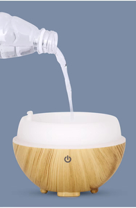 Meilleure vente <span class=keywords><strong>diffuseur</strong></span> d'<span class=keywords><strong>huiles</strong></span> <span class=keywords><strong>essentielles</strong></span> 7 couleurs Led veilleuse USB grain de bois humidificateur d'air à ultrasons pour bureau à domicile - Product Image 5