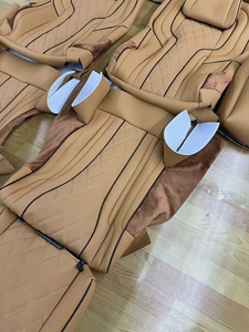 Fundas de Asiento de Alta Calidad para <span class=keywords><strong>Mercedes</strong></span>-Benz <span class=keywords><strong>Vito</strong></span> de 7 <span class=keywords><strong>Plazas</strong></span>, Reemplazo con Asientos de Cuero Napa Marrón, Venta al Por Mayor de Fábrica - Product Image 3