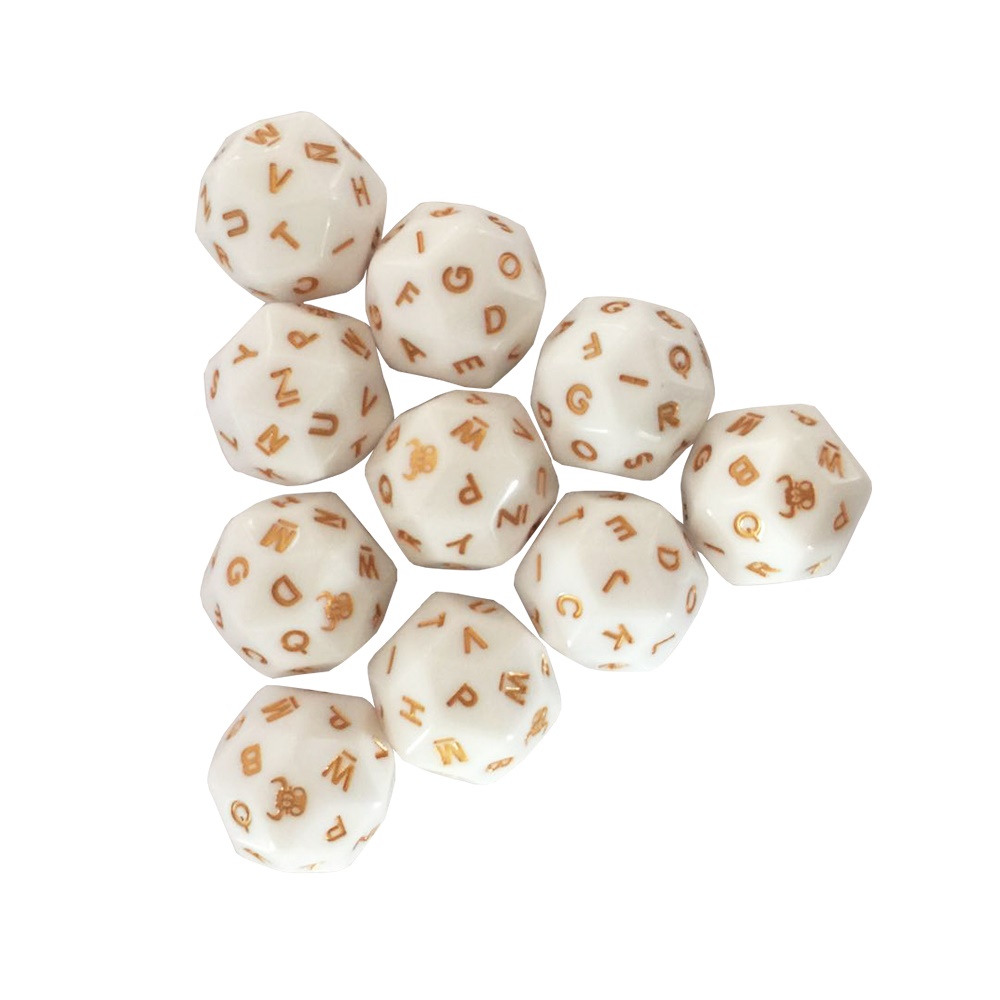 Изготовленные на заказ прозрачные игральные кости d20