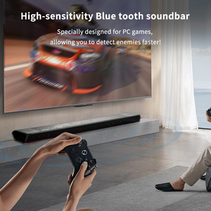 Support CKD SKD Blue Tooth Soundbar 4 <strong>Speakers</strong> <strong>Built</strong> <strong>in</strong> Subwoofers Sound Bar <strong>Speaker</strong> for TV / PC - Product Image 2