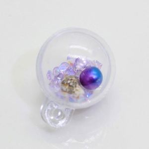 2Mm Đầu Lỗ Rỗng Vòng Hình Cầu Bóng Trong Suốt Shell Nhưng Đầy Màu Sắc Biển Shell Và Nhựa Hạt Trong Key Chain Decor - Product Image 5