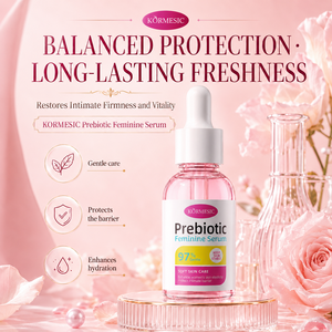 Sérum prébiotique féminin Halal Kormesic Private Label 30 ml, soin intime pour femmes, huile essentielle de rose, huile Yoni antibactérienne - Product Image 1